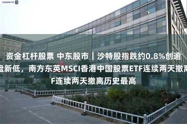 资金杠杆股票 中东股市｜沙特股指跌约0.8%创逾三个月收盘新低，南方东英MSCI香港中国股票ETF连续两天撤离历史最高