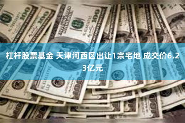 杠杆股票基金 天津河西区出让1宗宅地 成交价6.23亿元